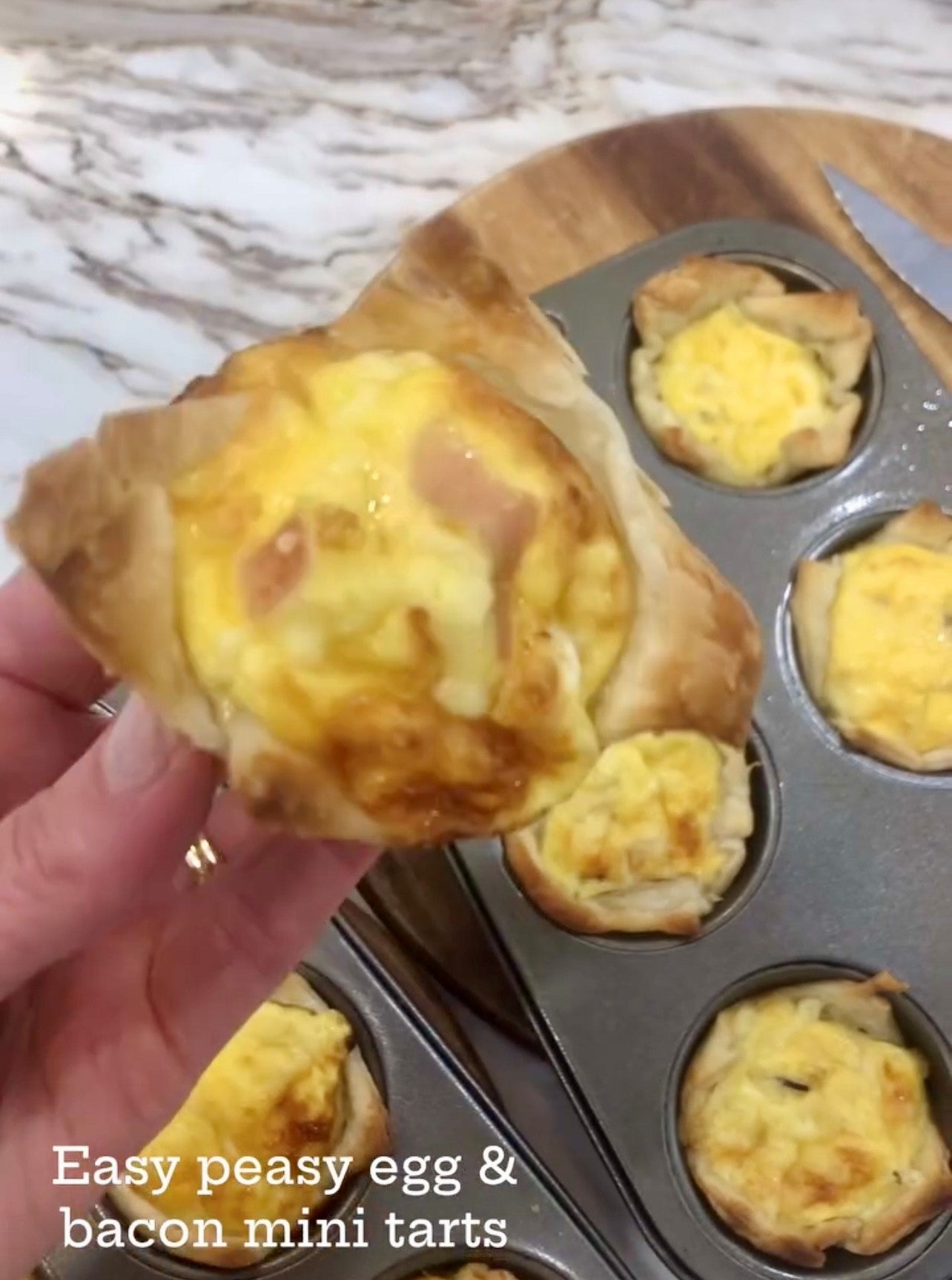 Egg & Bacon Mini Tarts