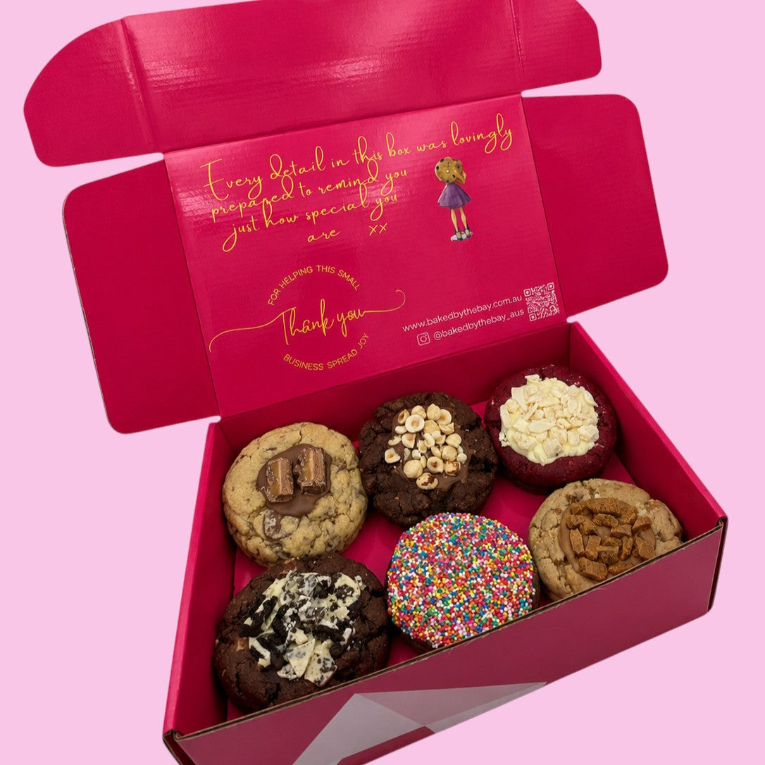 Cookie-licious Gift Box - 6 Premium Chunky Cookies