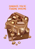 illustrated greeting card with brownies that says congrats you&